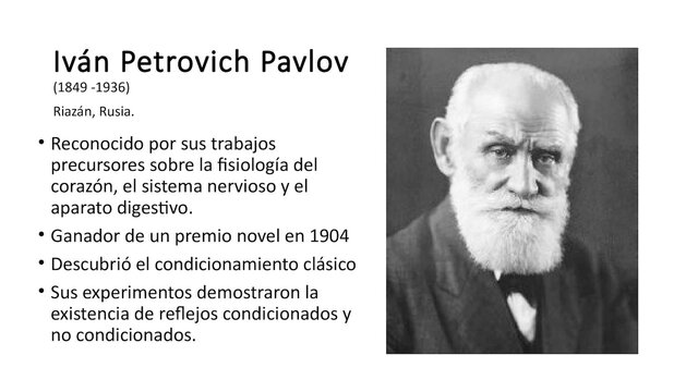 ENFOQUE CONECTIVISTA Ivan Petrovich Pavlov (1849-1936)