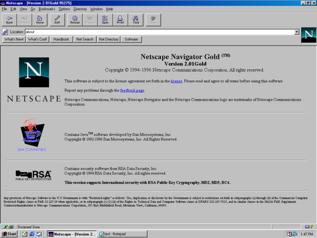Primera versión de JavaScript