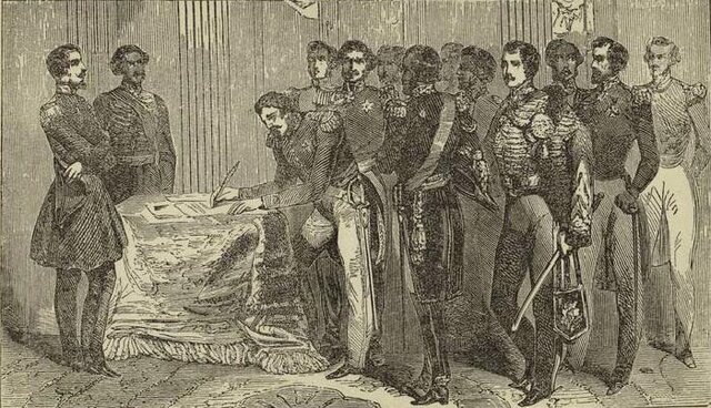 Firmaron los tratados de Guadalupe Hidalgo.