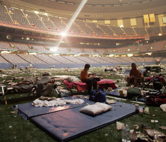 The Superdome has been fully evacuated.