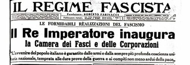 Parlamento sciolto. Camera dei Fasci e delle Corporazioni.
