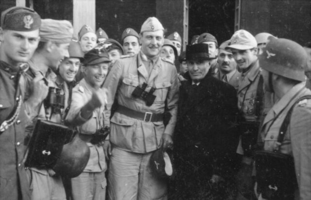 Mussolini liberato dai Tedeschi