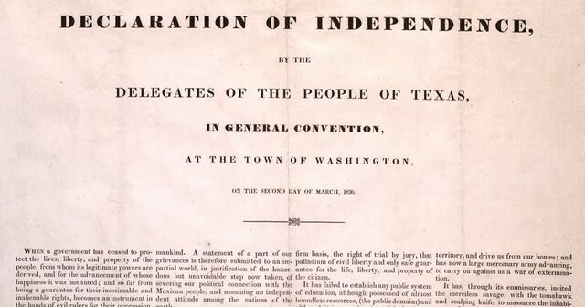 Declaración de la independencia de Texas