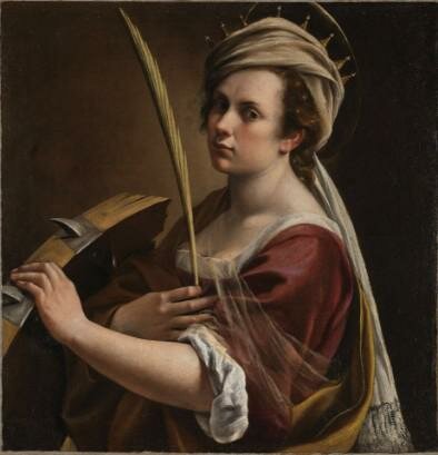 Autoportrait en sainte Catherine d’Alexandie