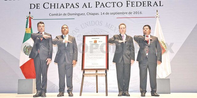 Se une la Federación de Chiapas a México