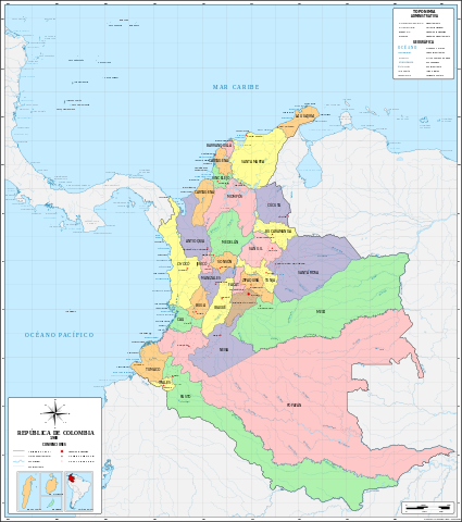 Creación de 34 departamentos, nueva división territorial del país.