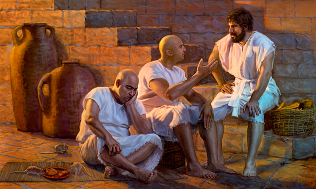 José interpreta los sueños del copero y el panadero