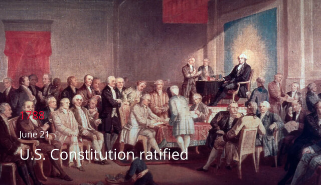 U.S. Constitution adopted