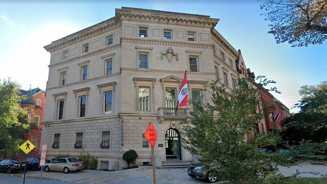 Destrucción de la embajada colombiana