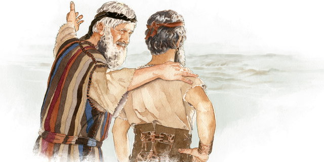 Moisés anima a Josué