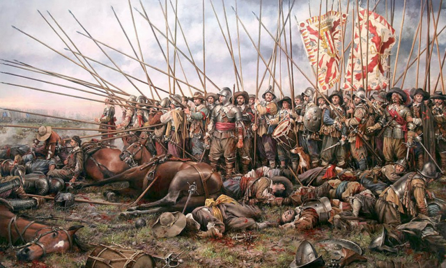 Derrota de Rocroi fronte a Francia.