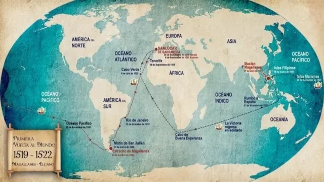 La primera volta al món navegant