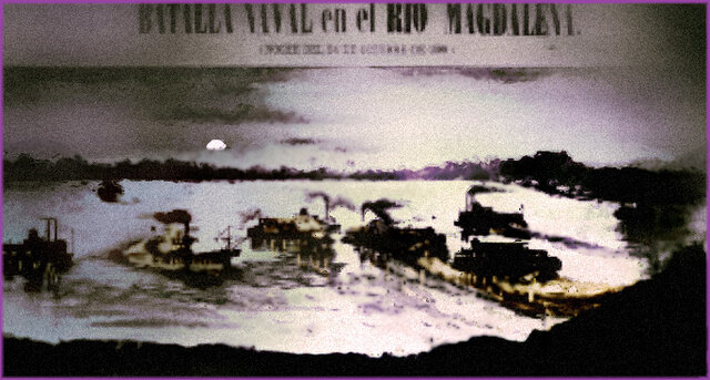 Batalla del río Magdalena, victoria de los conservadores