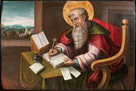 San Agustín corrige algunas de sus obras.