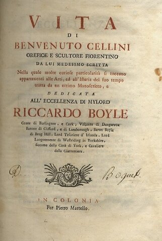 Vita - Benvenuto Cellini