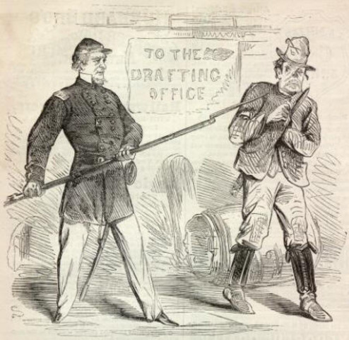 The U.S. Congress enacts a draft, affecting male citizens aged 20 to 45