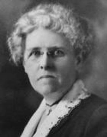 The first documented appointment of a  woman with police powers