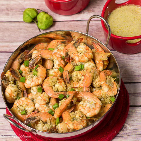 Shrimp with spicy curry