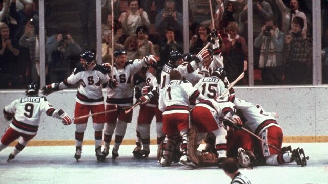 1980 Olympic Hockey game between the Soviet Union and the United States
