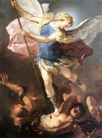 Saint Michel terrassant le démon, Luca Giordano,