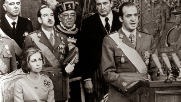 Juan Carlos I proclamado rei de España