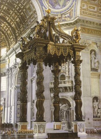 Baldaquin de Saint-Pierre, Le Bernin,