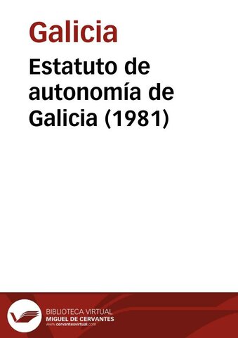 Estatuto de Autonomía de Galicia