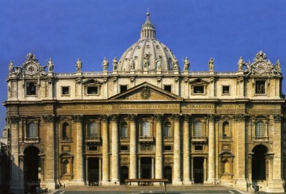 L'église Saint-Pierre de Rome, Carlo Maderno et le Bernin