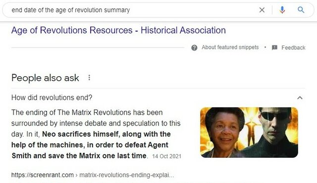 End date of  the Age of Revolution