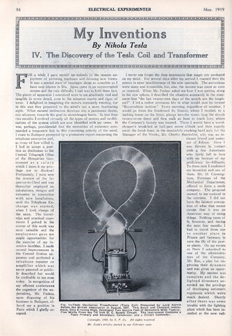 Publicación de "Mis Inventos".