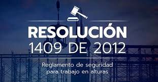 Resolucion 1409 de 2012