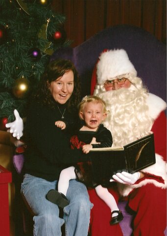First time meeting Santa