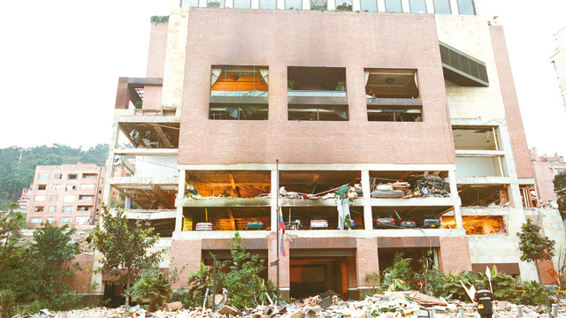 Bomba de las Farc en el Club El Nogal