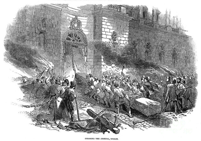 Beginning of the bourgeois revolution in Germany.