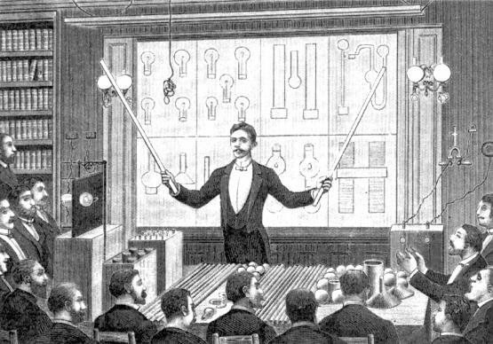 Tesla hace la primera demostración de una transmisión de radio.