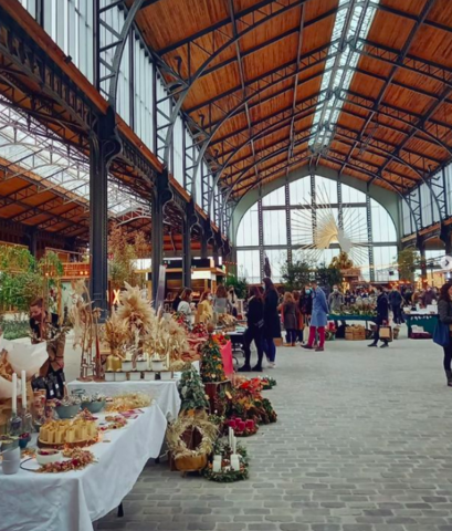 Vente marché aux fleurs