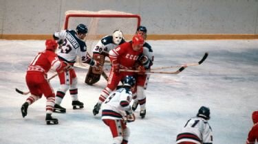 1980 Olympic Hockey game between the Soviet Union and the United States