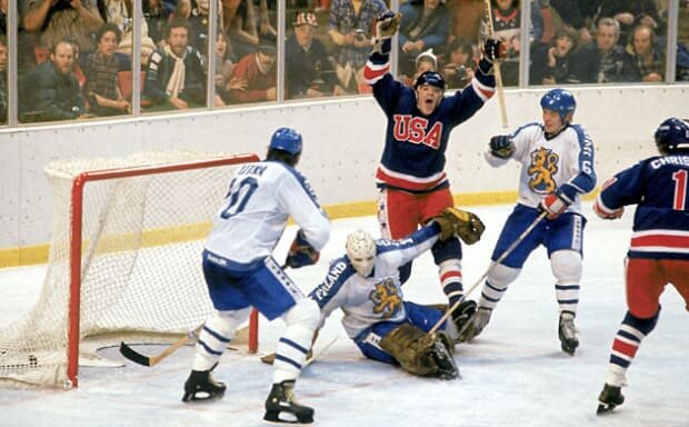 1980 Olympic Hockey game between the Soviet Union and the United States
