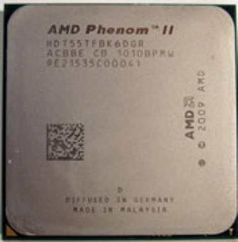 Procesador AMD Phenom II X6 1055T, 2.8 GHz. con Turbo 3D hasta los 3.3 GHz.