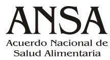 Firma de Acuerdo Nacional por la Salud Alimentaria (ANSA)