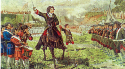 Peter the Great takes control of Russia