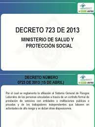 DECRETO 0723 DE 2013