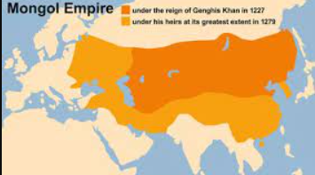 Genghis Khan becomes the ruler of the Mongols