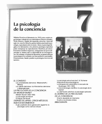 Rechazo de la psicología wundtiana