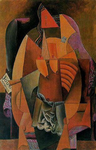 "Mujer de camisa sentada en un sillón" PICASSO