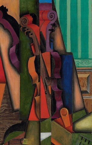 "Violín y guitarra" GRIS