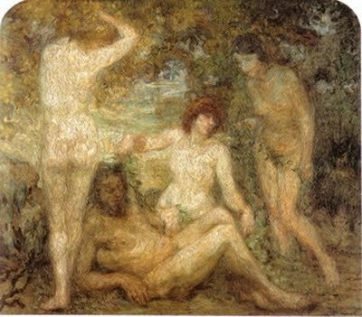 "Ninfas encadenando a Sileno" BLANCHARD