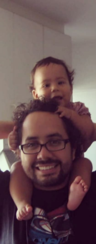 mi primera foto con mi tío