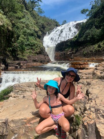 PRIMEIRA TRILHA E PRIMEIRA CACHOEIRA