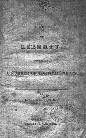 George Moses Horton’s The Hope of Liberty